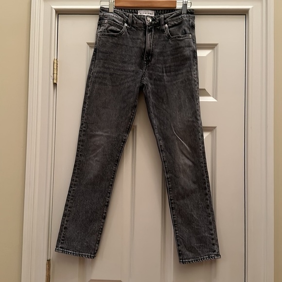 SLVRLAKE Lou Lou Jeans in Faded Black 26 - Picture 9 of 13